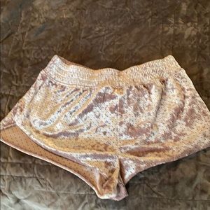 Velvet shorts